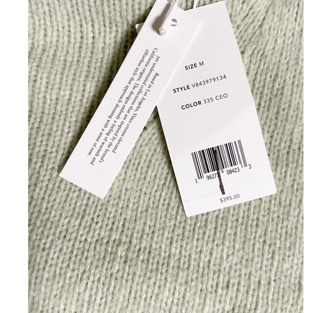 NWT Vince Marled Merino Wool/Cashmere Funnel Neck Sweater size Medium - Picture 6 of 10